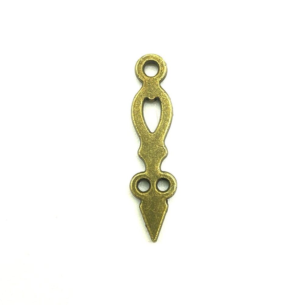 2993 30PC Antique Bronze Gear Needle Charms Pendants for Jewelry Bracelet